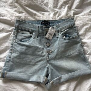 J. Crew Blue Jean Shorts Distressed Cuffed